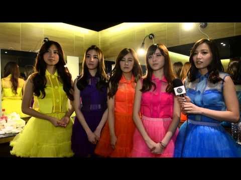 Taiwanese girl group Popu Lady talk S.H.E backstage at the Golden Melody Awards
