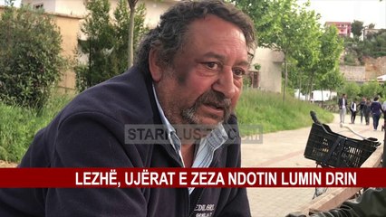 LEZHË, UJËRAT E ZEZA NDOTIN LUMIN DRIN