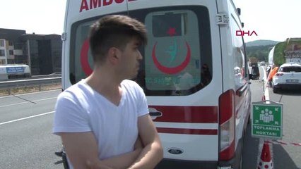 İSTANBUL- KUZEY MARMARA OTOYOLU'NDA KAZA 1 ÖLÜ - 1