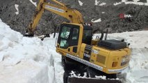 Antalya'nın 2 bin rakımlı yaylalarında karla mücadele