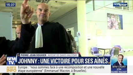 Héritage de Johnny Hallyday  : David Hallyday "est soulagé" de la décision de la justice française