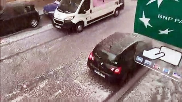 Averse de grêle à Autun