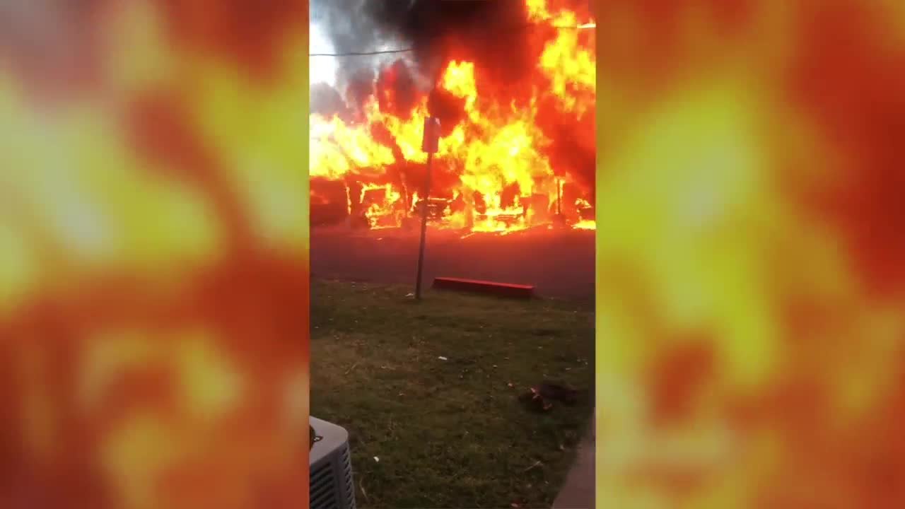 Vehicles catch fire near 15th Ave and Camelback