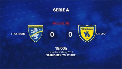 Match report between Frosinone and Chievo Round 38 Serie A