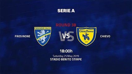Pre match day between Frosinone and Chievo Round 38 Serie A