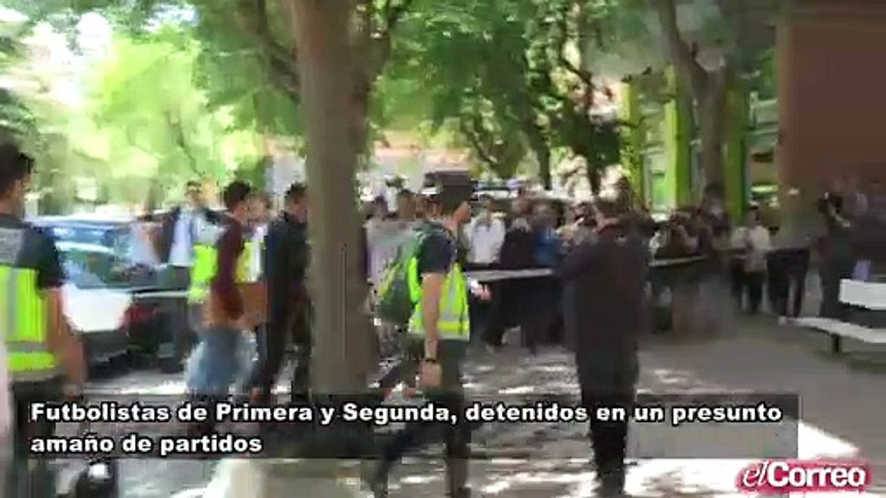 Futbolistas detenidos por un presunto amaño de partidos