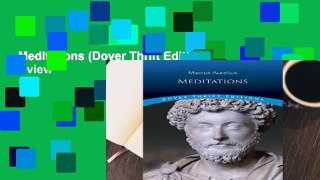 Meditations (Dover Thrift Editions)  Review