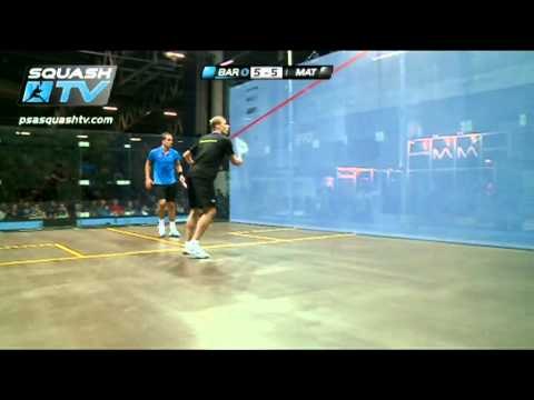 Squash : Matthew v Barker Semi-Final Roundup Springfield Solutions British Grand Prix 2012