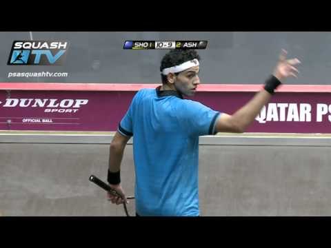 Squash : MegaRallies - El Shorbagy v Ashour Qatar Worlds 2012 - EP14