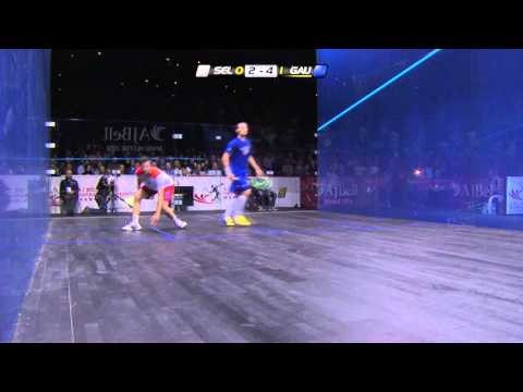 Squash : AJ Bell PSA World Championship 2013 - QF Selby v Gaultier