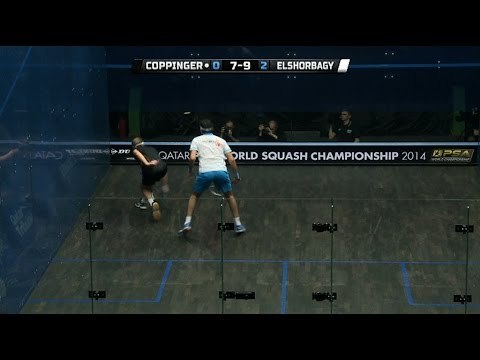 Squash: MegaRallies EP101 : Coppinger v Elshorbagy : World Championship 2014