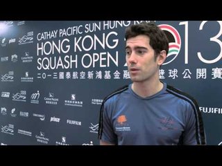 SQUASH : Borja Golan QF Post-Game Interview, Hong Kong 2013