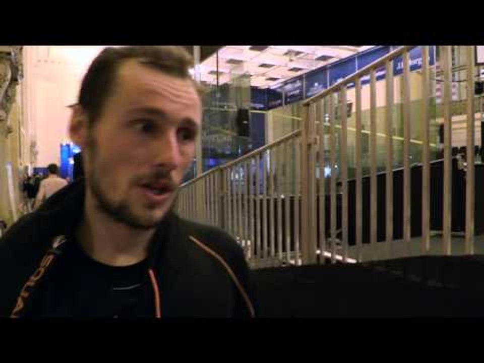 Squash: Gregory Gaultier Post Game Interview - TOC QF 2014