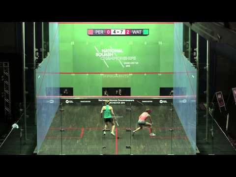 Squash : British National Championships - Women's Final Roundup - Perry v Waters