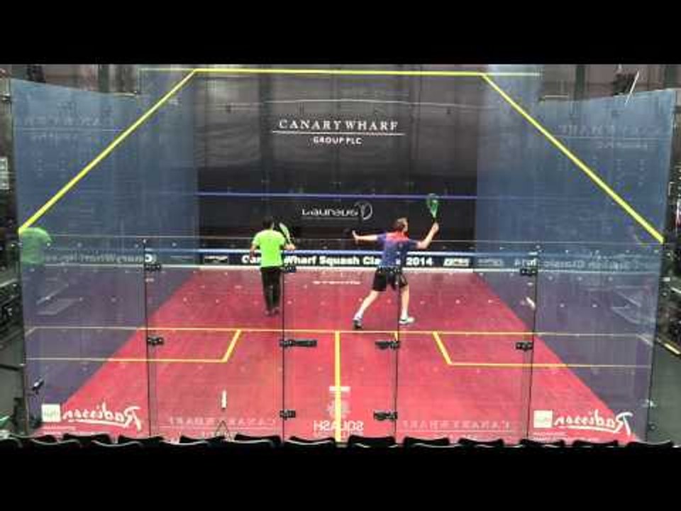 Squash: James Willstrop & Miguel Rodriguez Training Canary Wharf