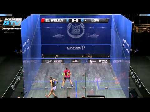Squash : MegaRallies EP66 - El Weleily v Low Allam British Open 2014