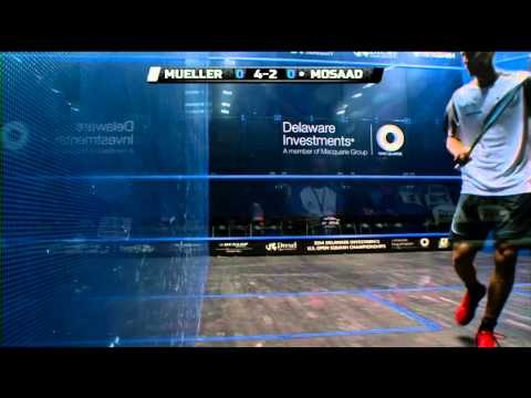 Squash : MegaRallies EP74 - Mueller v Mosaad : US Open 2014