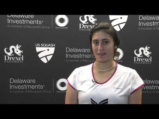 Squash: Nour El Sherbini Post Game, US Open Qfs