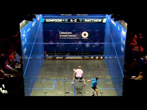 Squash : MegaRallies EP83 - Matthew v Simpson: US Open 2014