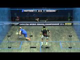 Squash: MegaRallies EP98: Matthew v Shabana : World Championship 2014