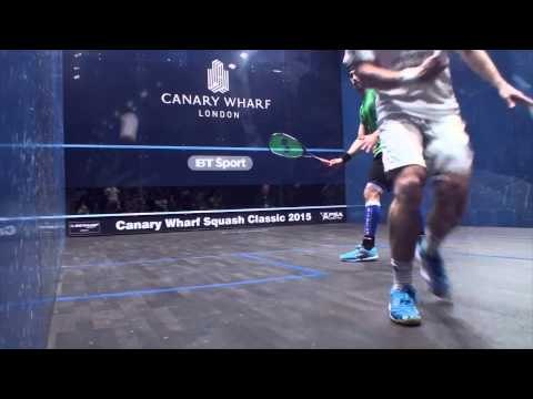 Squash: MegaRallies EP111: Selby v Golan : Canary wharf Classic 2015