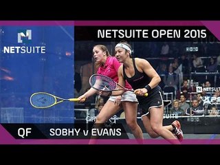 Squash: NetSuite Open 2015 Quarter-Final Highlights - Sobhy v Evans