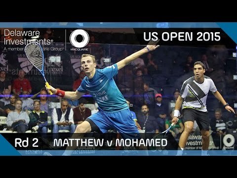 Squash: Delaware Investments US Open 2015 - Rd 2 Highlights - Matthew v Mohamed