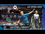 Squash: Delaware Investments US Open 2015 - QF Highlights - Gaultier v Rosner