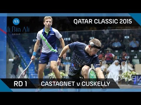 Squash: Qatar Classic 2015 - Men's Rd1 Highlights: Castagnet v Cuskelly
