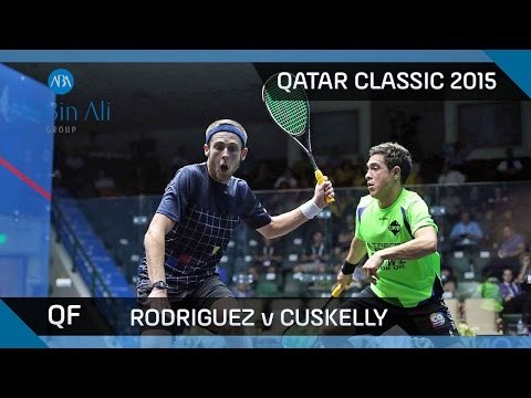 Squash: Qatar Classic 2015 - Men's QF Highlights: Rodriguez v Cuskelly