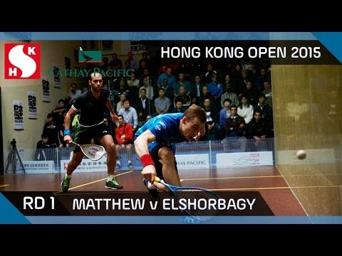 Squash: Hong Kong Open 2015 - Men's Rd 1 Highlights: Matthew v Elshorbagy