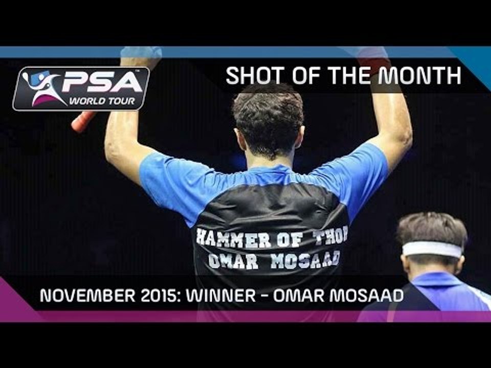 Squash: Shot Of The Month - November 2015 Winner: Omar Mosaad