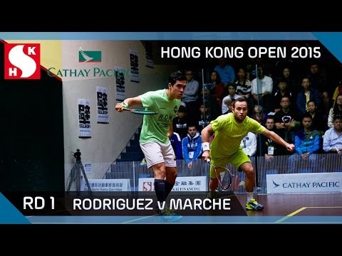 Squash: Hong Kong Open 2015 - Men's Rd 1 Highlights: Rodriguez v Marche