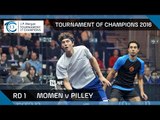 Squash: Tournament of Champions 2016 - Men's Rd 1 Highlights: Momen v Pilley