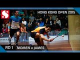 Squash: Hong Kong Open 2015 - Men's Rd 1 Highlights: Momen v James