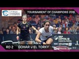 Squash: Tournament of Champions 2016 - Women's Rd 2 Highlights: Gohar v El Torky