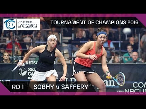 Squash: Tournament of Champions 2016 - Women's Rd 1 Highlights: Sobhy v Saffery