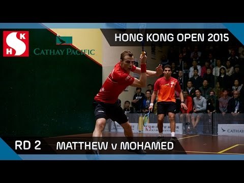 Squash: Hong Kong Open 2015 - Men's Rd 2 Highlights: Matthew v Mohamed