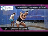 Squash: Tournament of Champions 2016 - Women's SF Highlights: Gohar v Sobhy
