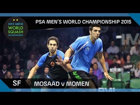 Squash: 2015 PSA Men's World Championship Semi-Final Highlights: Mosaad v Momen