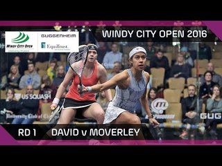 Squash: David v Moverley - Windy City Open 2016 - Women's Rd 1 Highlights