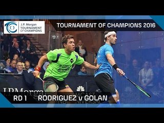Squash: Tournament of Champions 2016 - Men's Rd 1 Highlights: Rodriguez v Golan