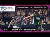 Squash: Kawy v El Hammamy - Tournament of Champions 2017 Rd 1 Highlights