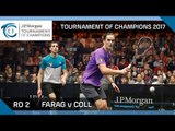 Squash: Farag v Coll - Tournament of Champions 2017 Rd 2 Highlights