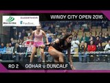 Squash: Gohar v Duncalf - Windy City Open 2016 - Women's Rd 2 Highlights