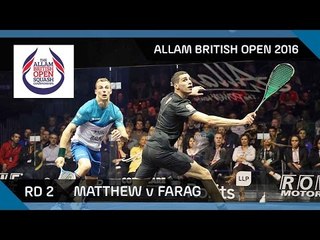 Video herunterladen: Squash: Matthew v Farag - Allam British Open 2016 - Men's Rd 2 Highlights