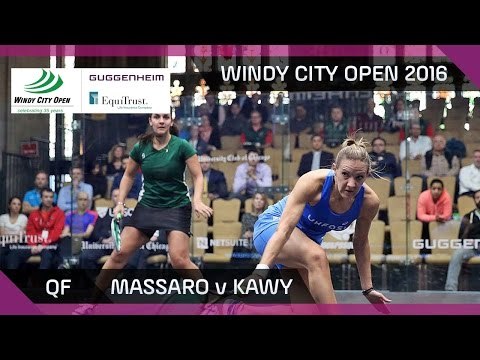 Squash: Massaro v Kawy - Windy City Open 2016 - Women's QF Highlights