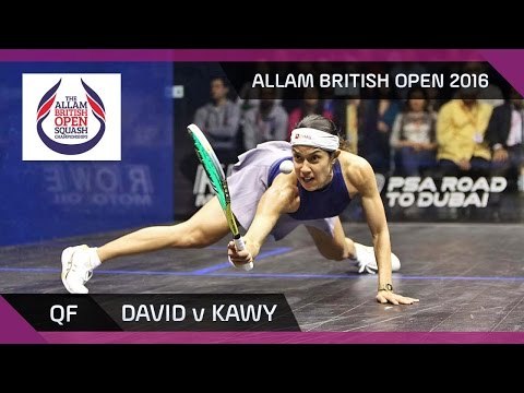 Squash: David v Kawy - Allam British Open 2016 - Women's QF Highlights