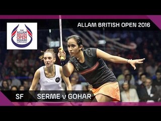 Descargar video: Squash: Serme v Gohar - Allam British Open 2016 - Women's SF Highlights