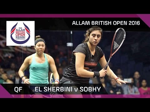 Squash: El Sherbini v Sobhy - Allam British Open 2016 - Women's QF Highlights